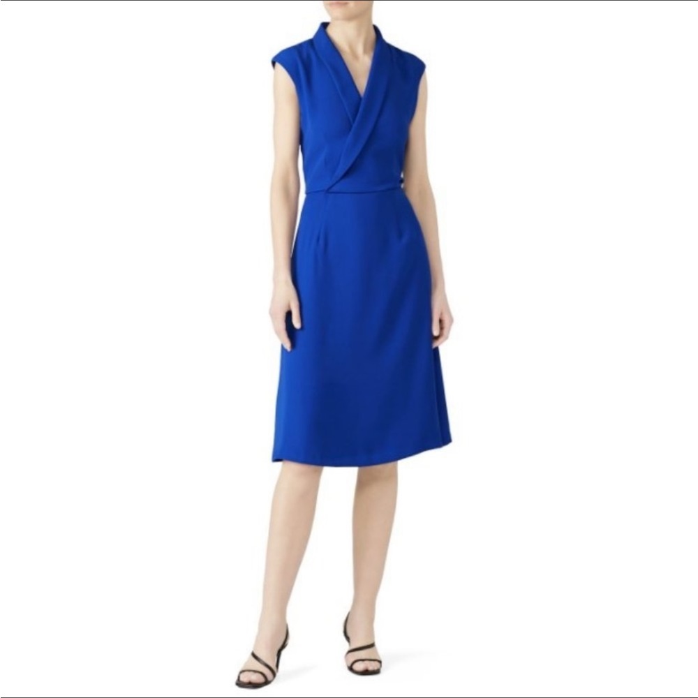 Of Mercer Cobalt Blue Allen Midi Dress